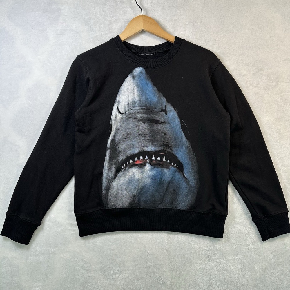 Givenchy Shark Graphic Viscose Crew Neck Sweatshirt Women Size Small